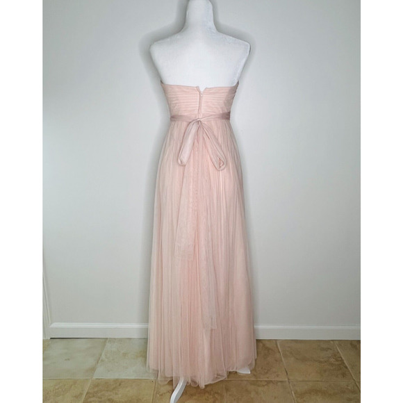 Jenny Yoo Pale Pink Tulle Dress Size 0 - Picture 3 of 6
